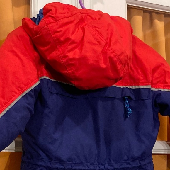Patagonia Toddler Snowsuit - blue & red, GUC - Picture 10 of 15